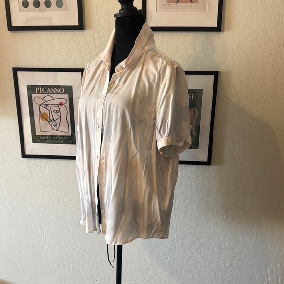 Dkny Pink and Blue Casual Button Down Shirt Relaxed Fit - Picture 2 of 8